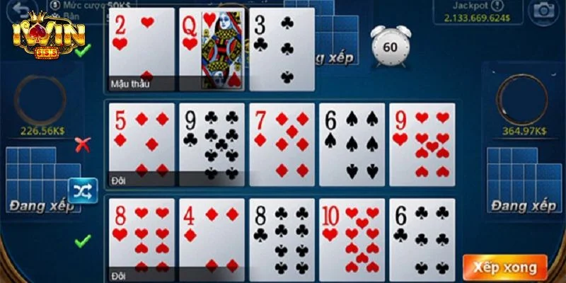 Cược Mậu binh tại IWIN là game bài được đông đảo bet thủ săn đón.  