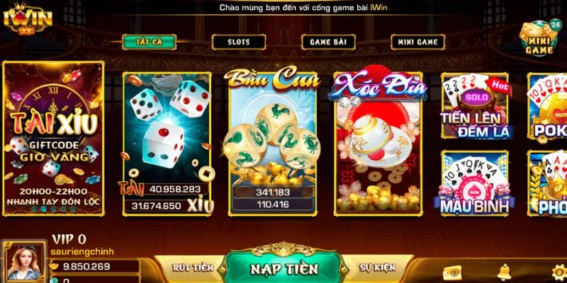 Giới Thiệu IWIN: Cổng Cược Với Kho Game Khủng Siêu Hot Hit 2 Cổng game IWIN sở hữu kho game độc quyền cực đỉnh.