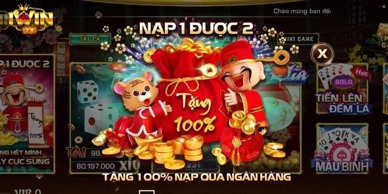 Khuyến mãi IWIN tặng 100% giá trị thẻ nạp cực hấp dẫn. 
