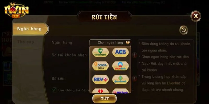 Rút Tiền IWIN - Chỉ Dẫn Rút Thưởng Dễ Dàng Chỉ Sau 3 Phút 3 Đọc kỹ hướng dẫn rút tiền IWIN thành công ngay lần đầu.